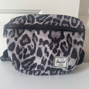 Herschel Supply Company Black and Gray Patterned Belt Bag